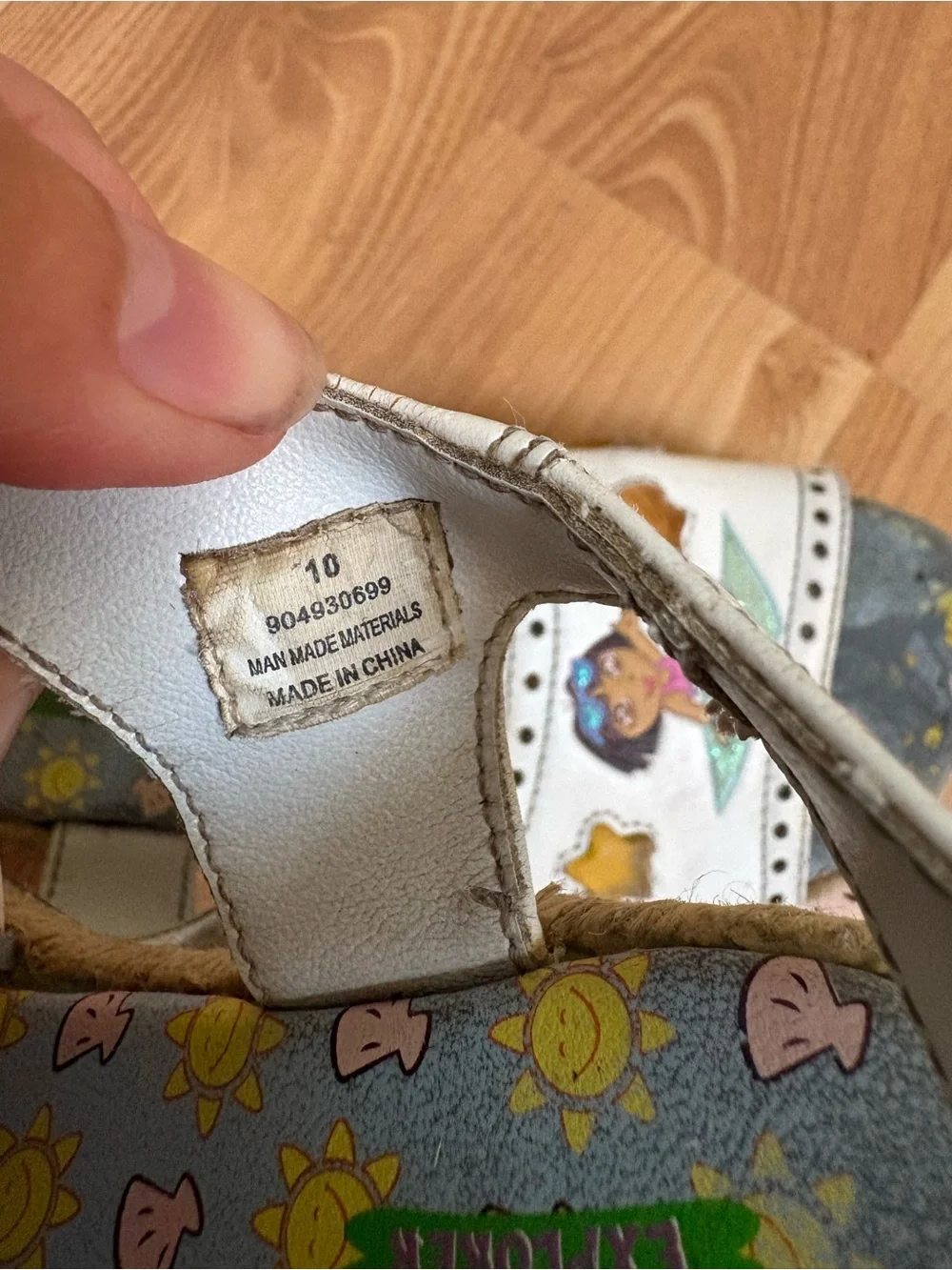 Vintage 2004 Y2K Dora The Exporer Girls Sandals Shoes Toddler 10